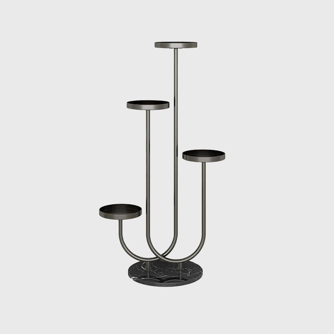 Black U Shaped Plant Stand