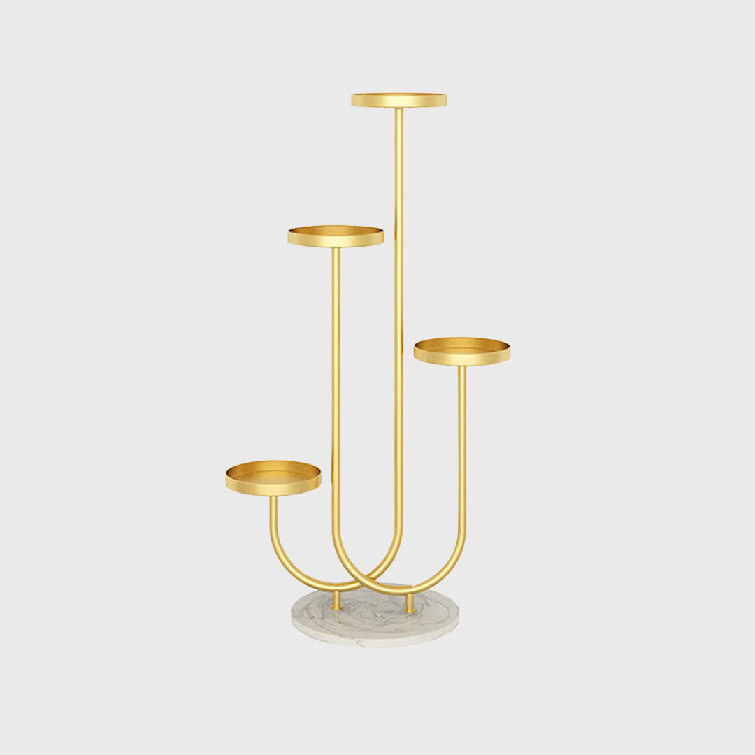 Gold U Shaped Plant Stand