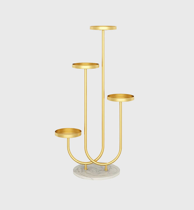 Gold U Shaped Plant Stand