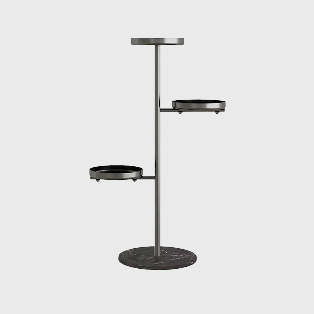 3 Tier Black Round Plant Stand