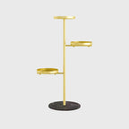 3 Tier Gold Round Plant Stand