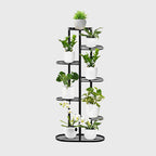 7 Tier Black Metal Plant Rack