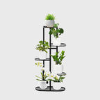 5 Tier Black Metal Plant Rack