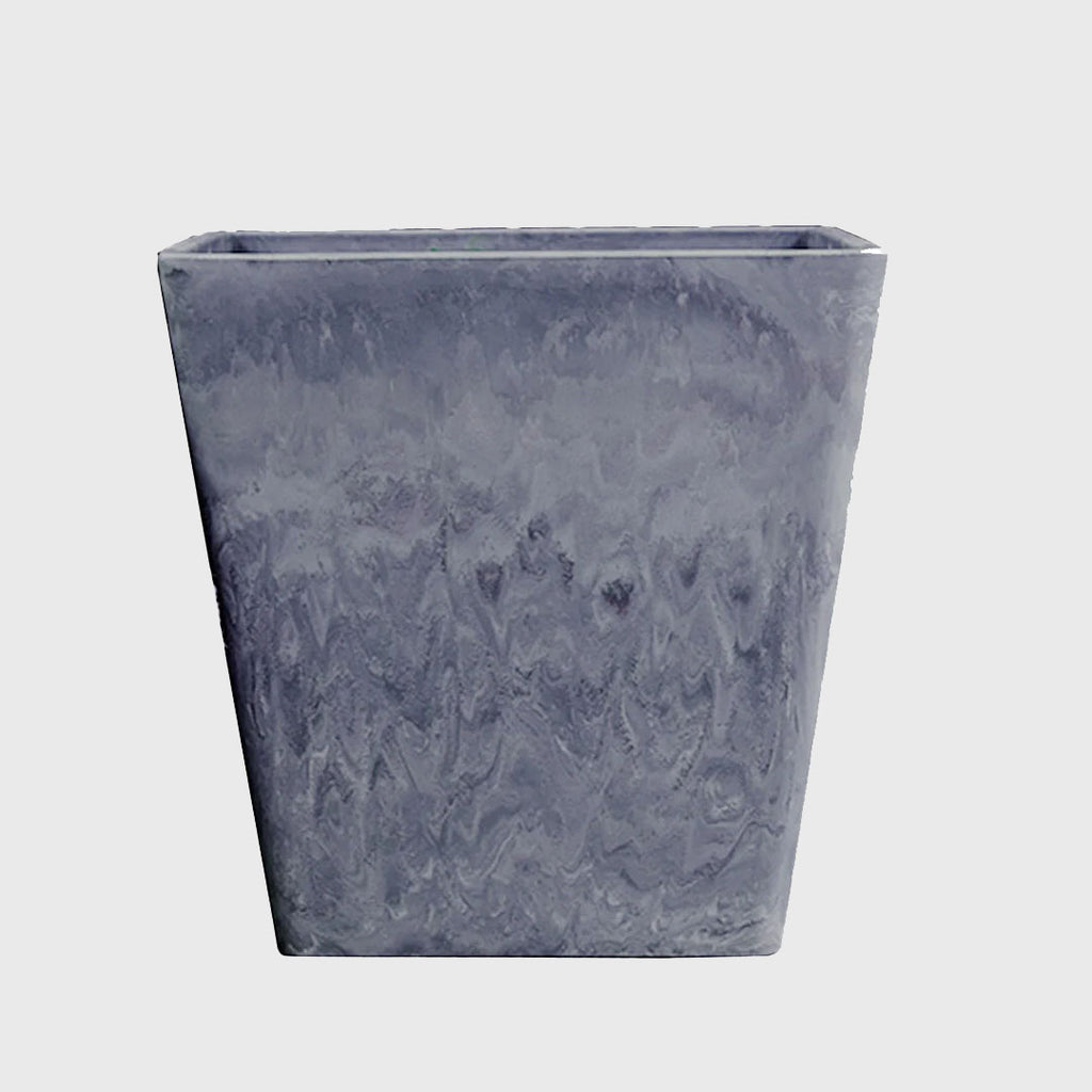 27cm Weathered Grey Square Planter