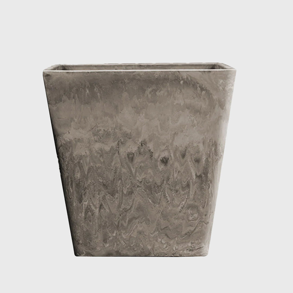 27cm Sand Grey Square Planter