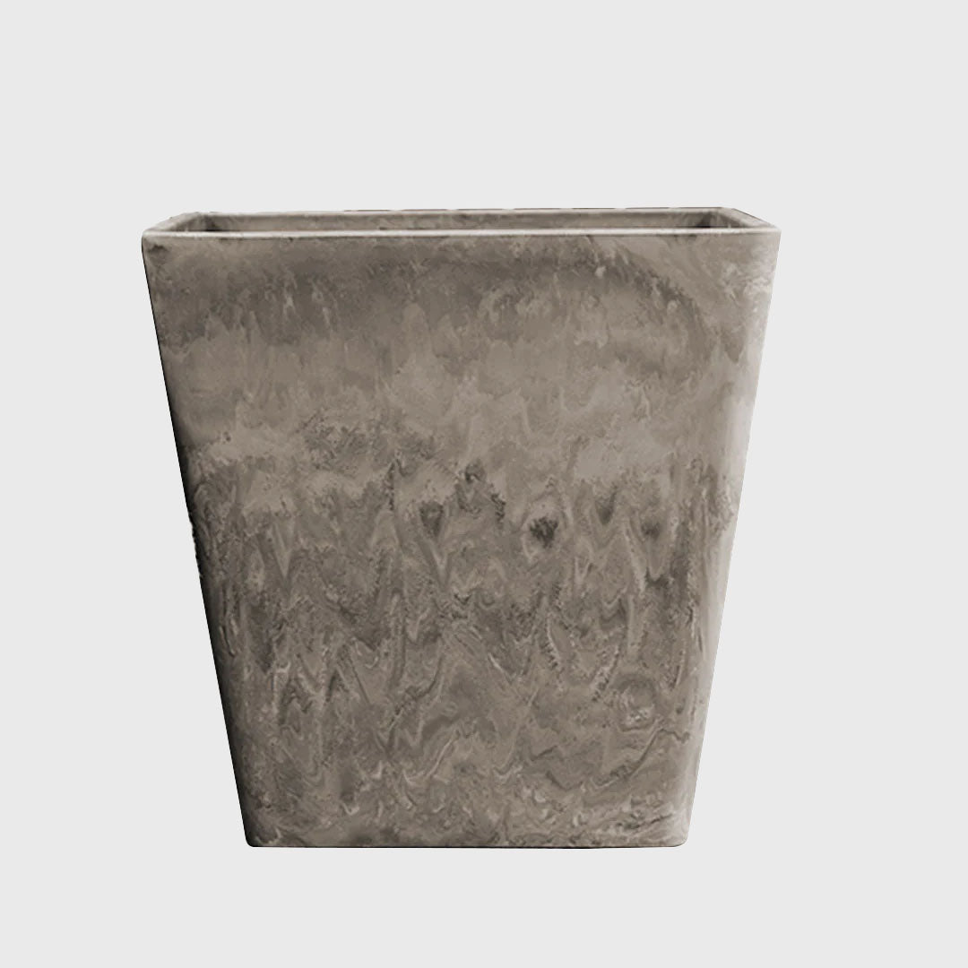 27cm Sand Grey Square Planter