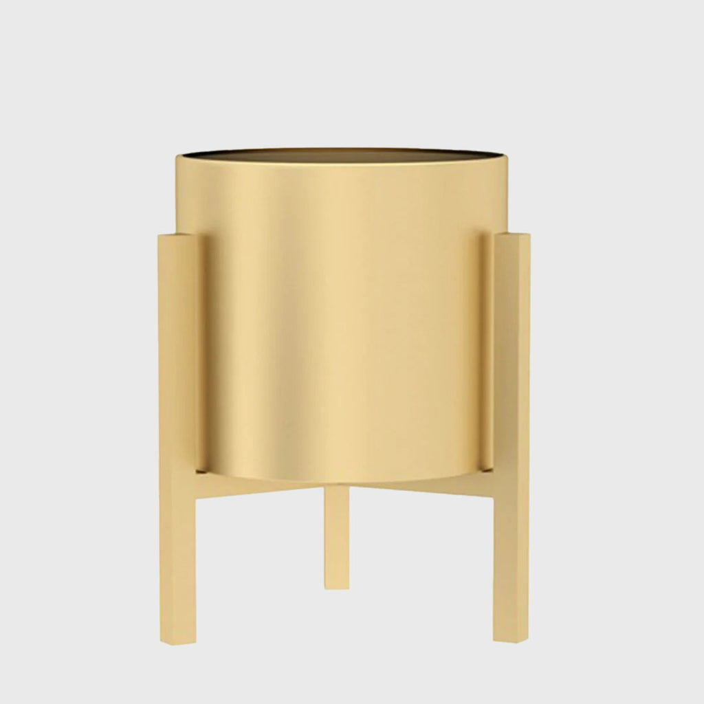 30CM Reversible Gold Metal Plant Pots Holders Rack