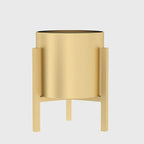 30CM Reversible Gold Metal Plant Pots Holders Rack
