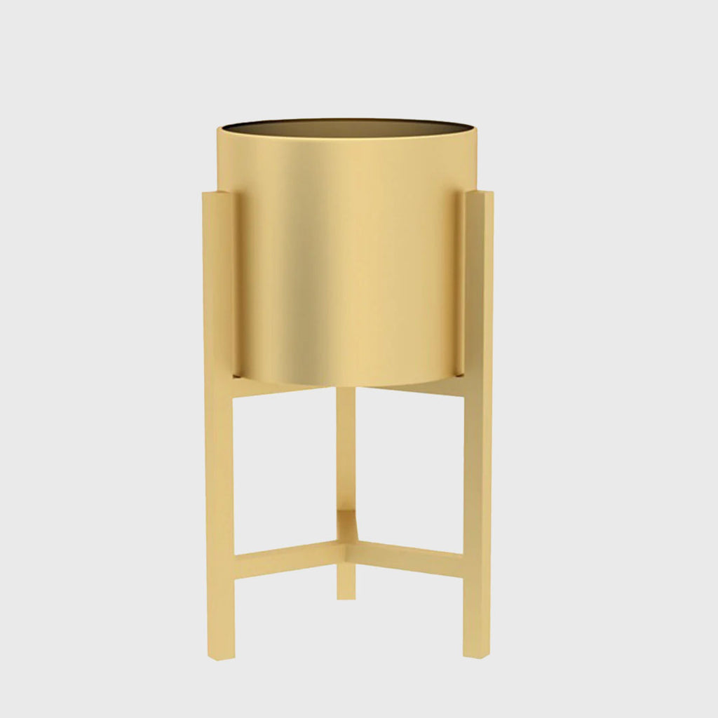 45CM Reversible Gold Metal Plant Pots Holders Rack