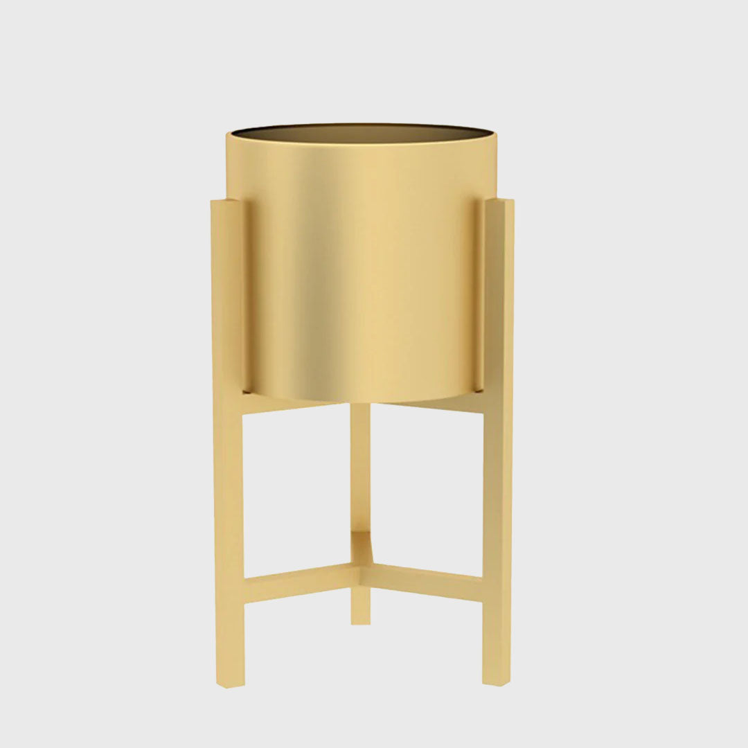 45CM Reversible Gold Metal Plant Pots Holders Rack