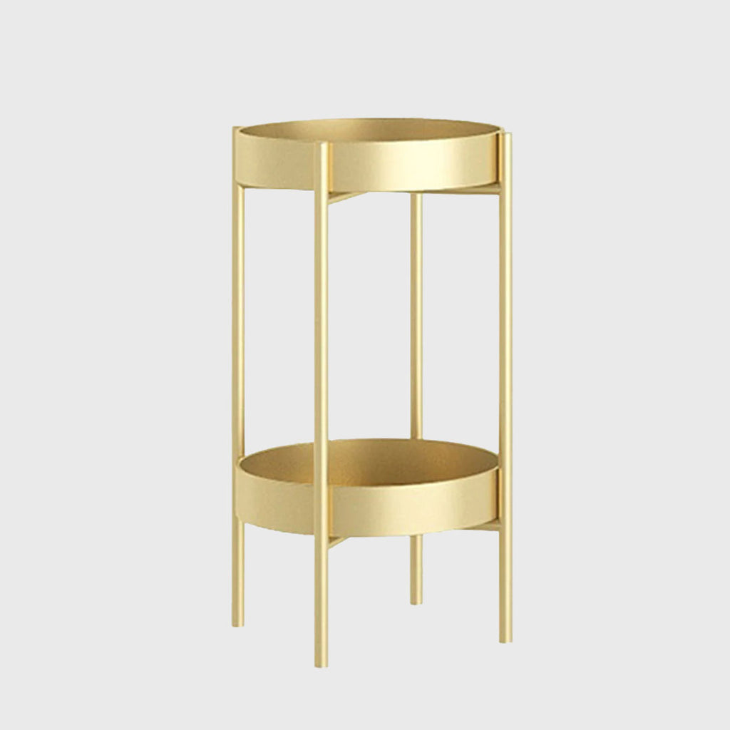 50CM Gold Tiered Plant Pots Holders Rack Garden Shelf