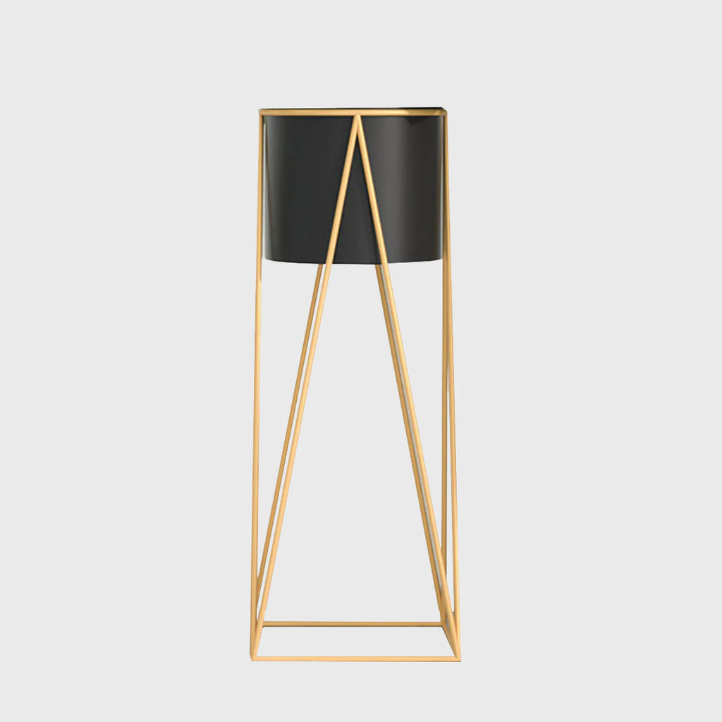 50CM Gold Wire Metal Black Pot Holder Rack