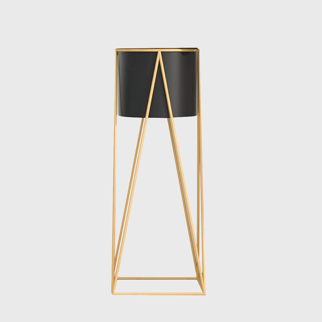 50CM Gold Wire Metal Black Pot Holder Rack