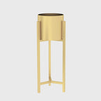 60CM Reversible Gold Metal Plant Pots Holders Rack