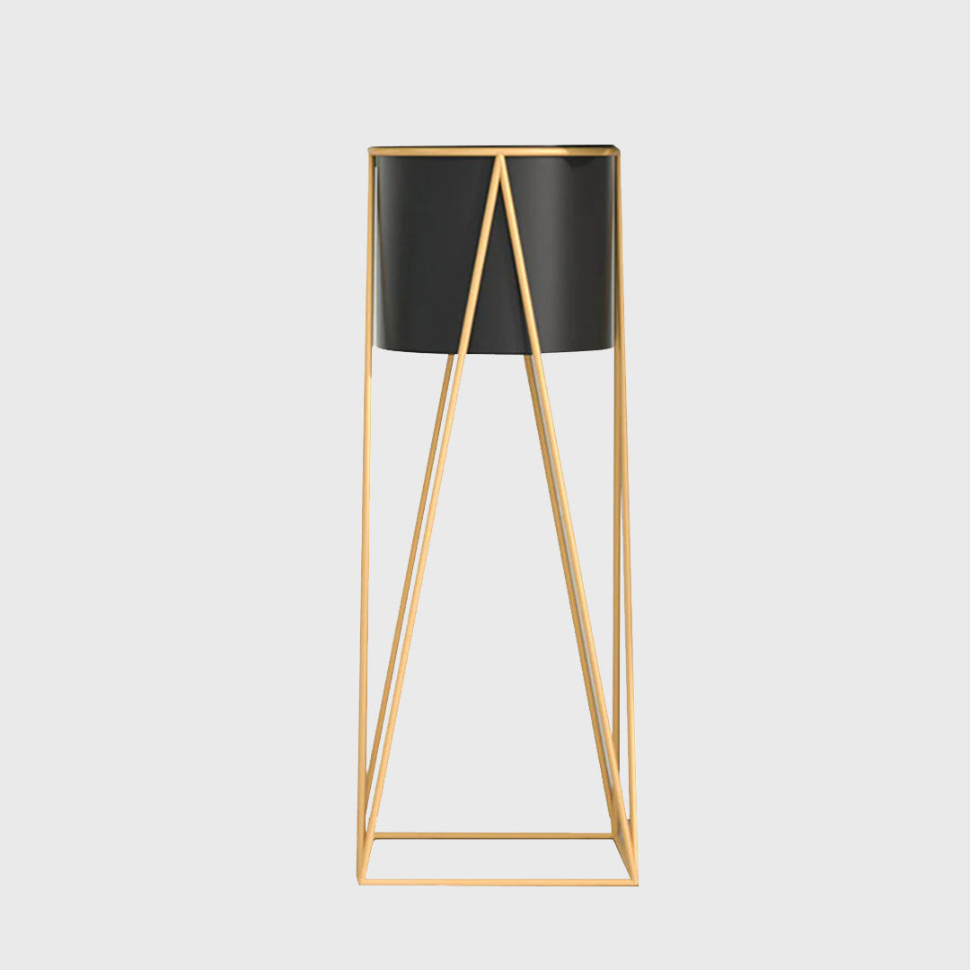 70CM Gold Wire Metal Black Pot Holder Rack
