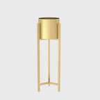 75CM Reversible Gold Metal Plant Pots Holders Rack