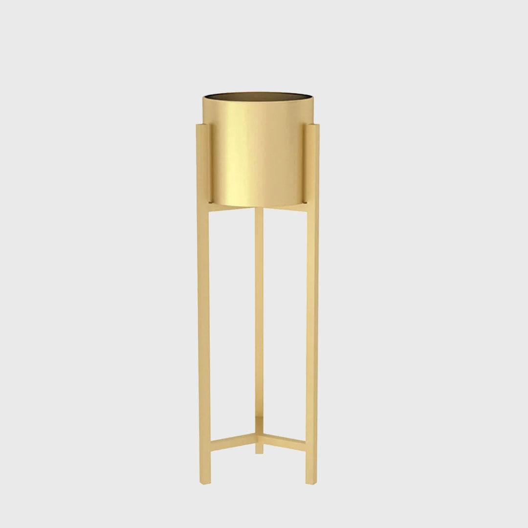 75CM Reversible Gold Metal Plant Pots Holders Rack