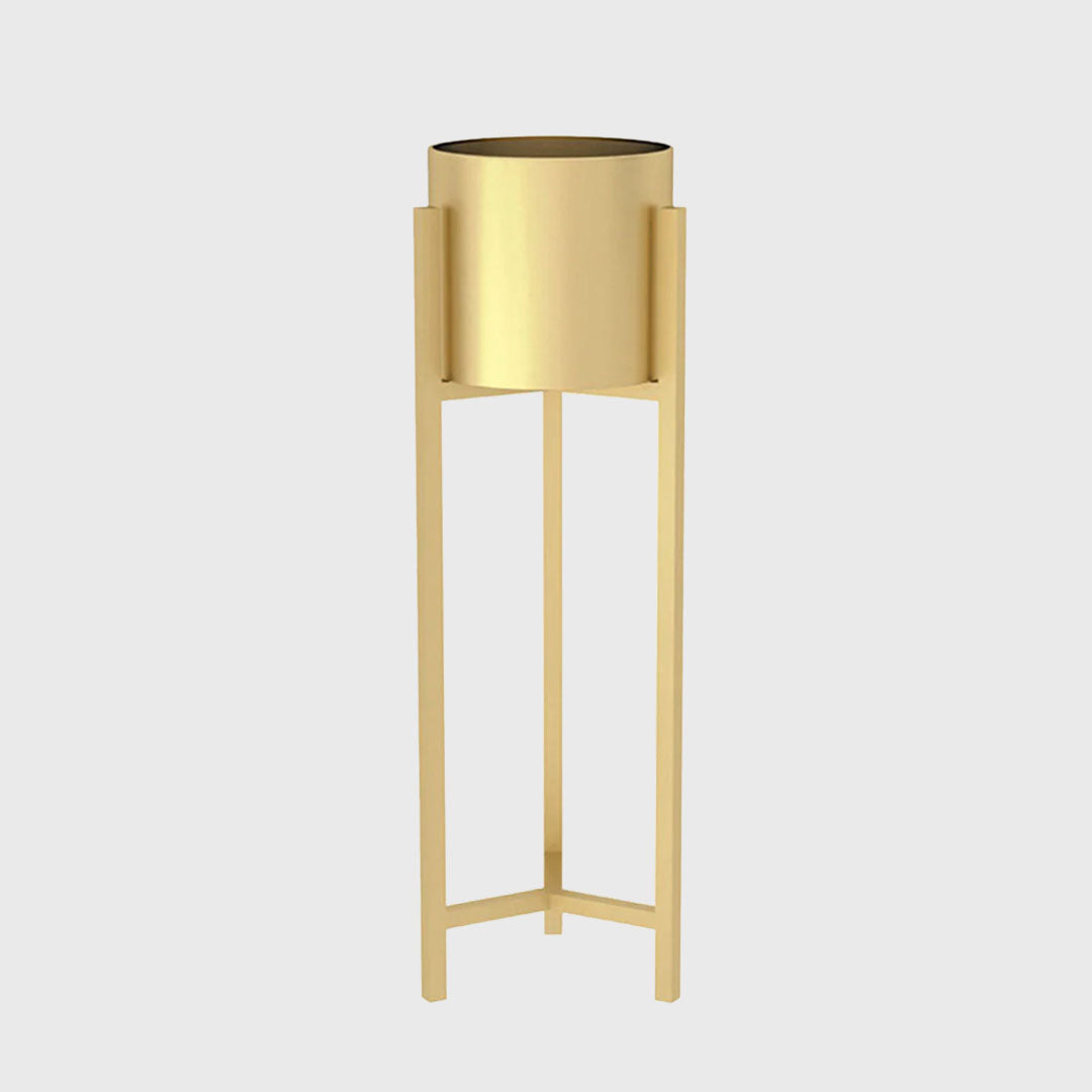 Gold Pot Rack 90CM Reversible Gold Metal Plant Pots Holders Rack – Soga International
