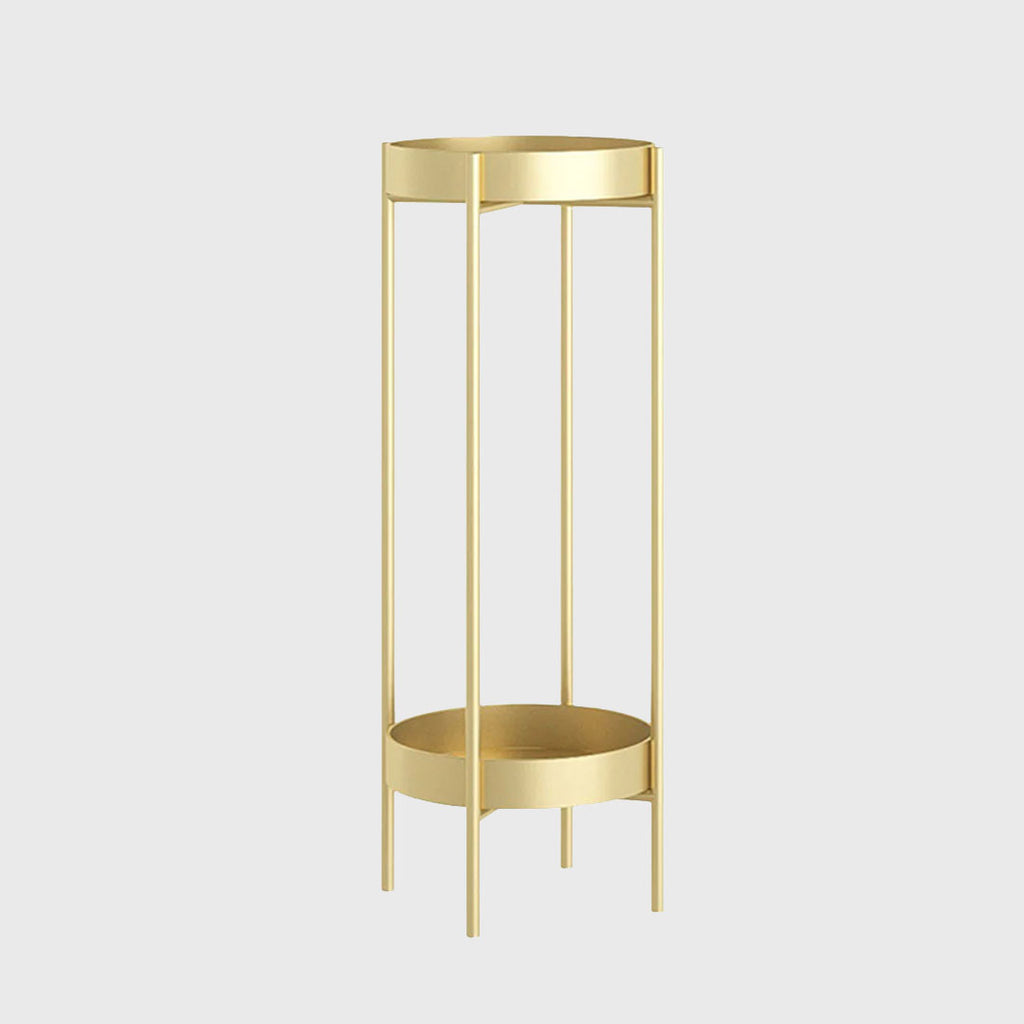 80CM Gold Tiered Plant Pots Holders Rack Garden Shelf
