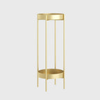 80CM Gold Tiered Plant Pots Holders Rack Garden Shelf