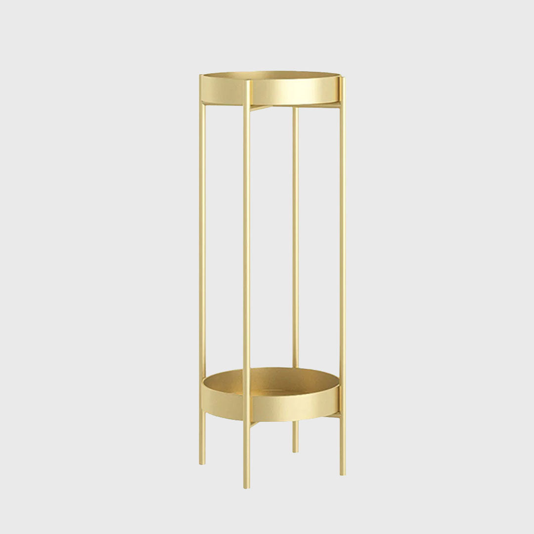 80CM Gold Tiered Plant Pots Holders Rack Garden Shelf