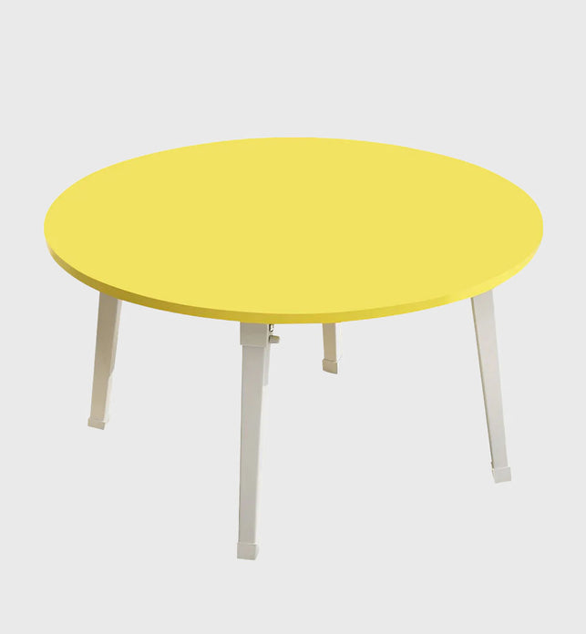 Yellow Portable Round  Floor Table