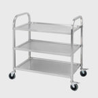 3 Tier Stainless Steel Utility Cart 95x50x95cm Large