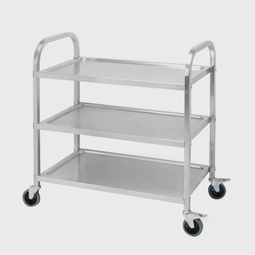 3 Tier Stainless Steel Utility Cart 75x40x83.5cm Small