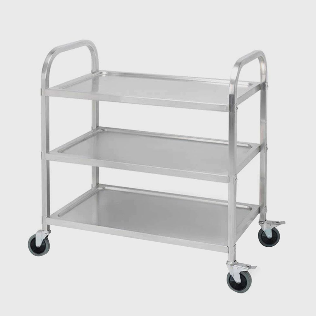 3 Tier Stainless Steel Utility Cart 75x40x83.5cm Small