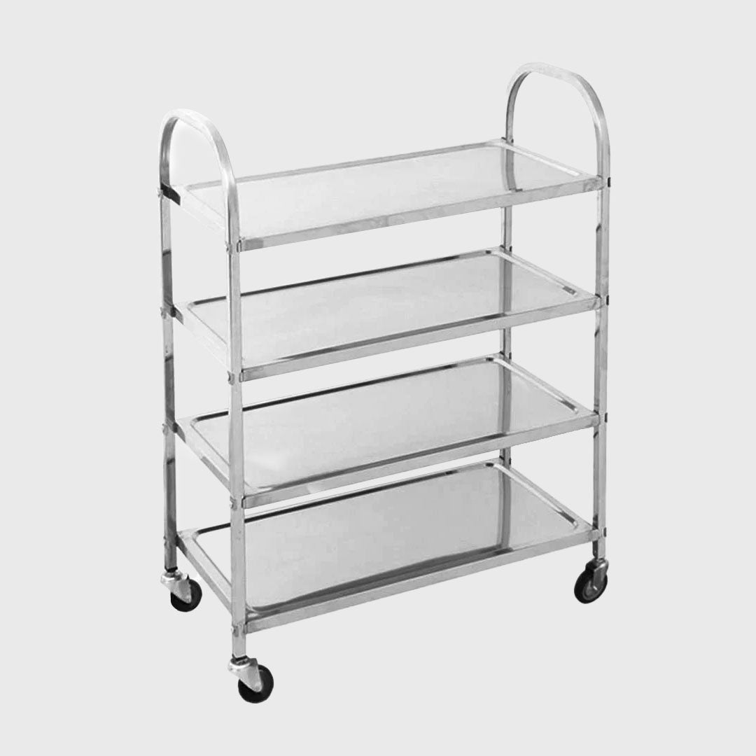 4 Tier Stainless Steel Utility Cart 950x500x1220