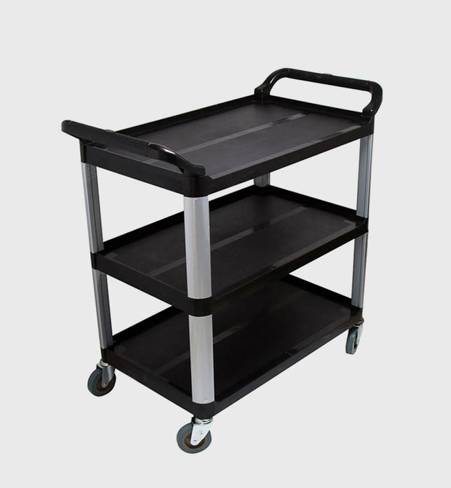 3 Tier Utility Cart Black Large