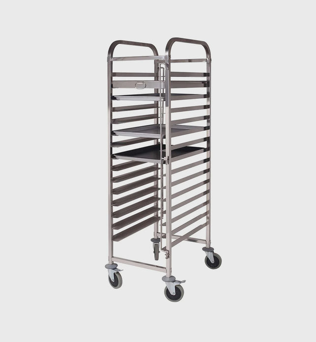 Gastronorm Trolley 15 Tier Stainless Steel Suits 60*40cm Tray