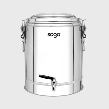 SOGA 40L Stainless Steel Insulated Stock Pot Hot & Cold Beverage Container