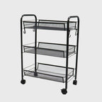 3 Tier Steel Mesh Kitchen Cart
