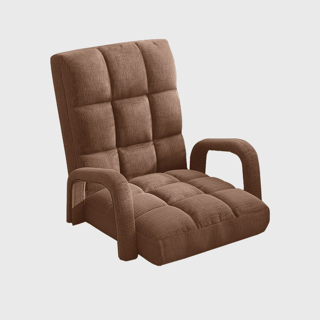 Floor Recliner Lazy Chair with Armrest Coffee