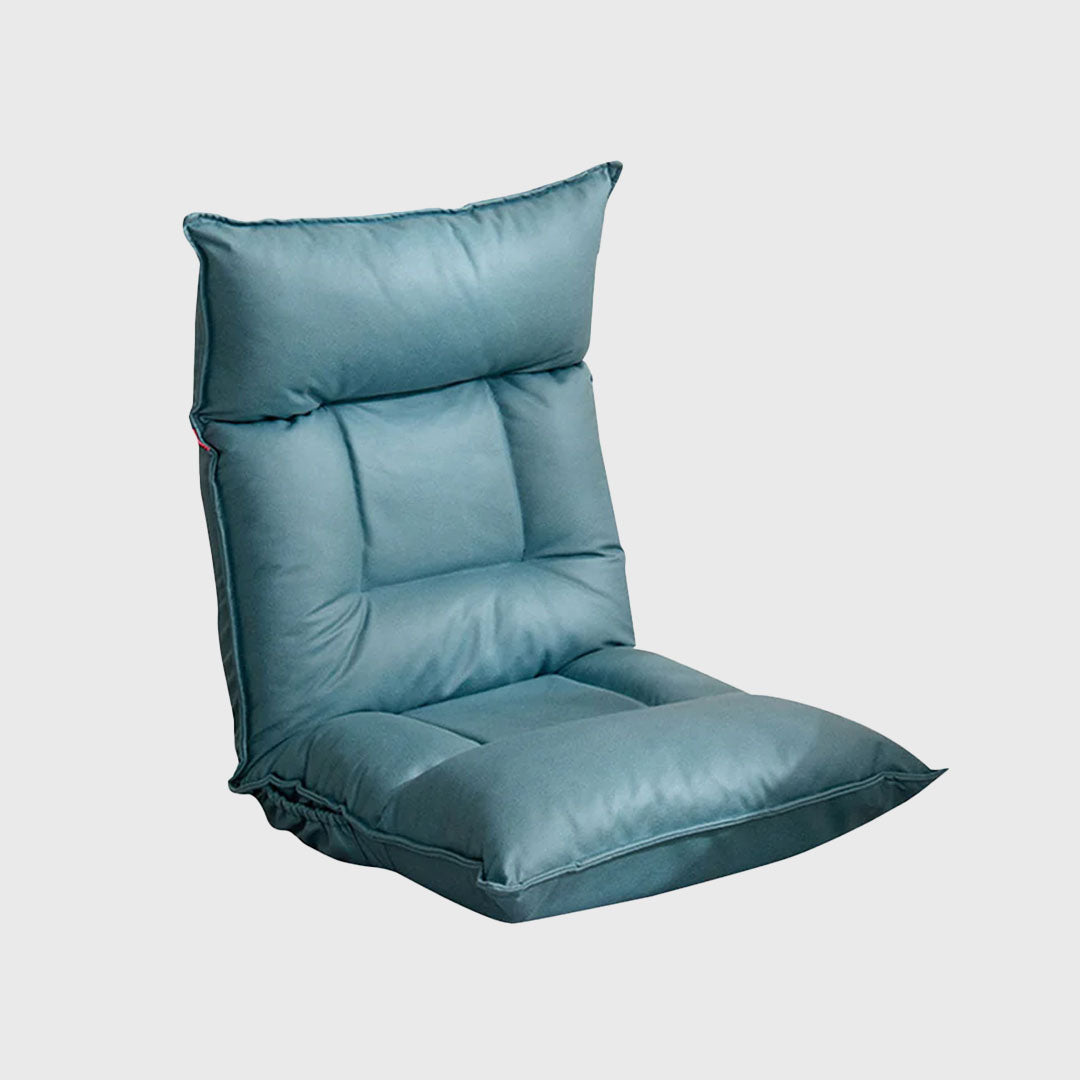 Air Leather Floor Recliner Lazy Chair Green