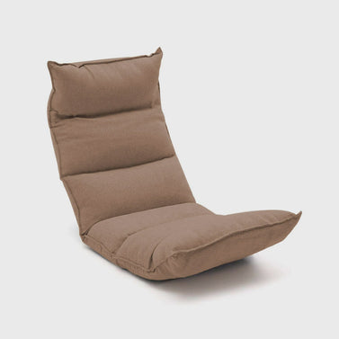 Leather Floor Recliner Lazy Chair Khaki