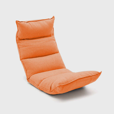 Leather Floor Recliner Lazy Chair Orange