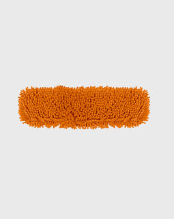 SOGA 50x12 Orange Microfiber Flat Mop Floor Cleaning Pads Rotating Dust Remover