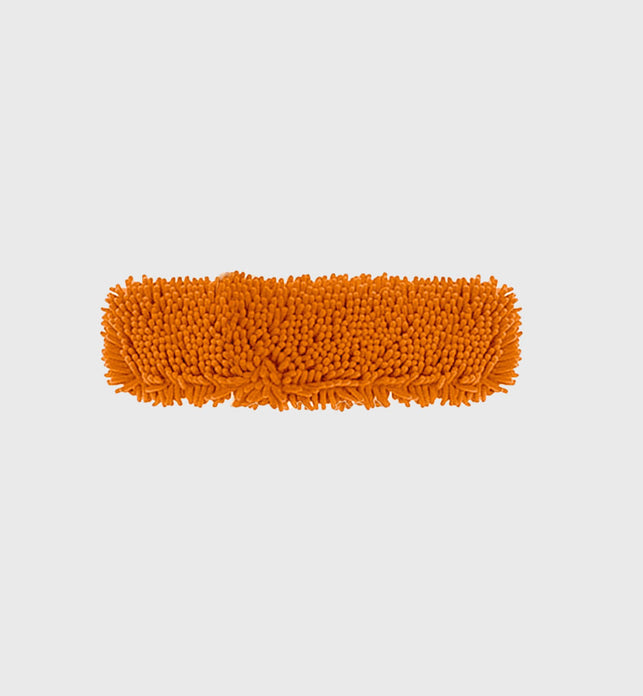 SOGA 50x12 Orange Microfiber Flat Mop Floor Cleaning Pads Rotating Dust Remover