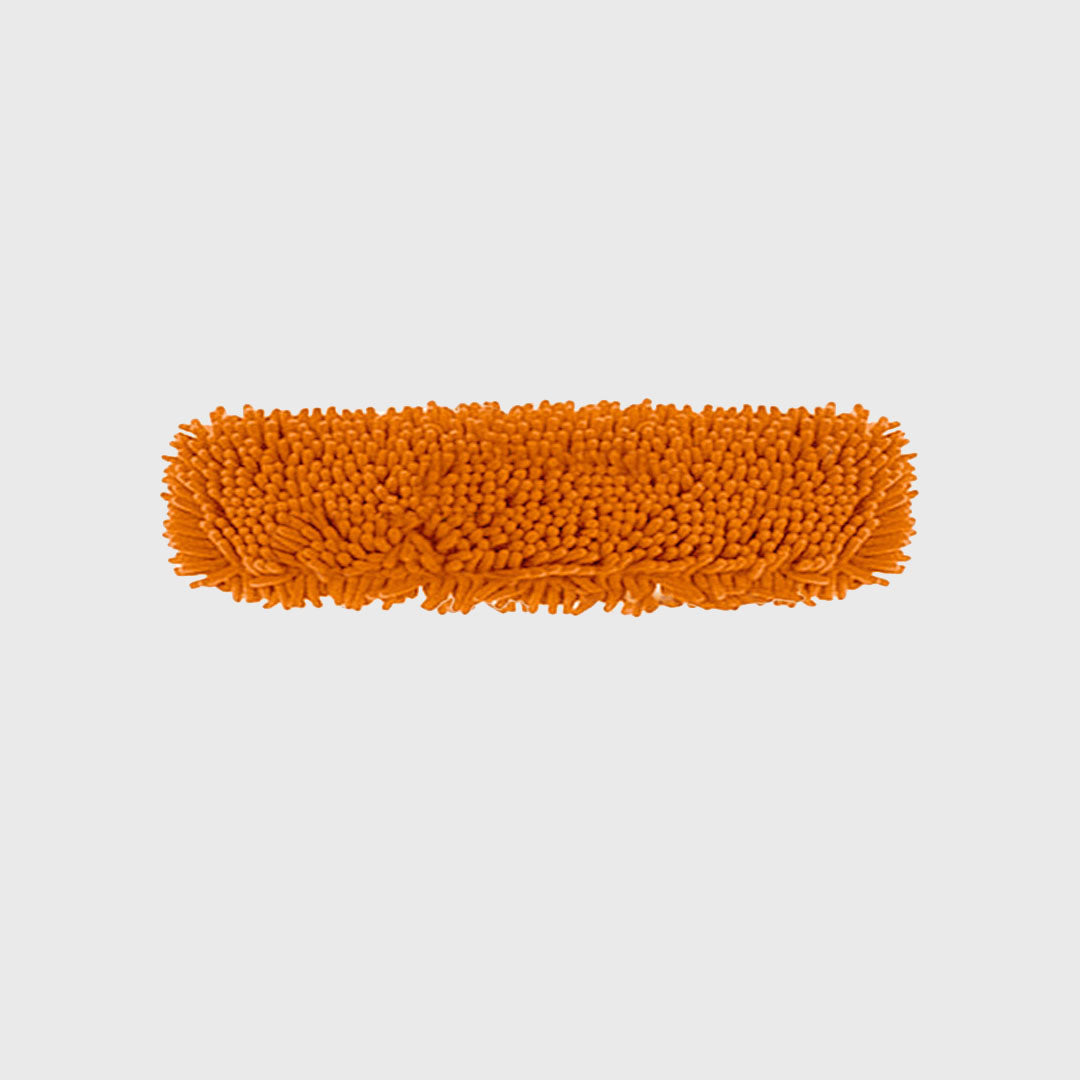 60x12 Orange Microfiber Flat Mop Floor Pads Rotating Dust Remover