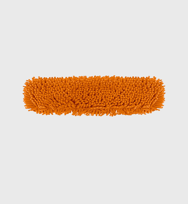 SOGA 60x12 Orange Microfiber Flat Mop Floor Cleaning Pads Rotating Dust Remover