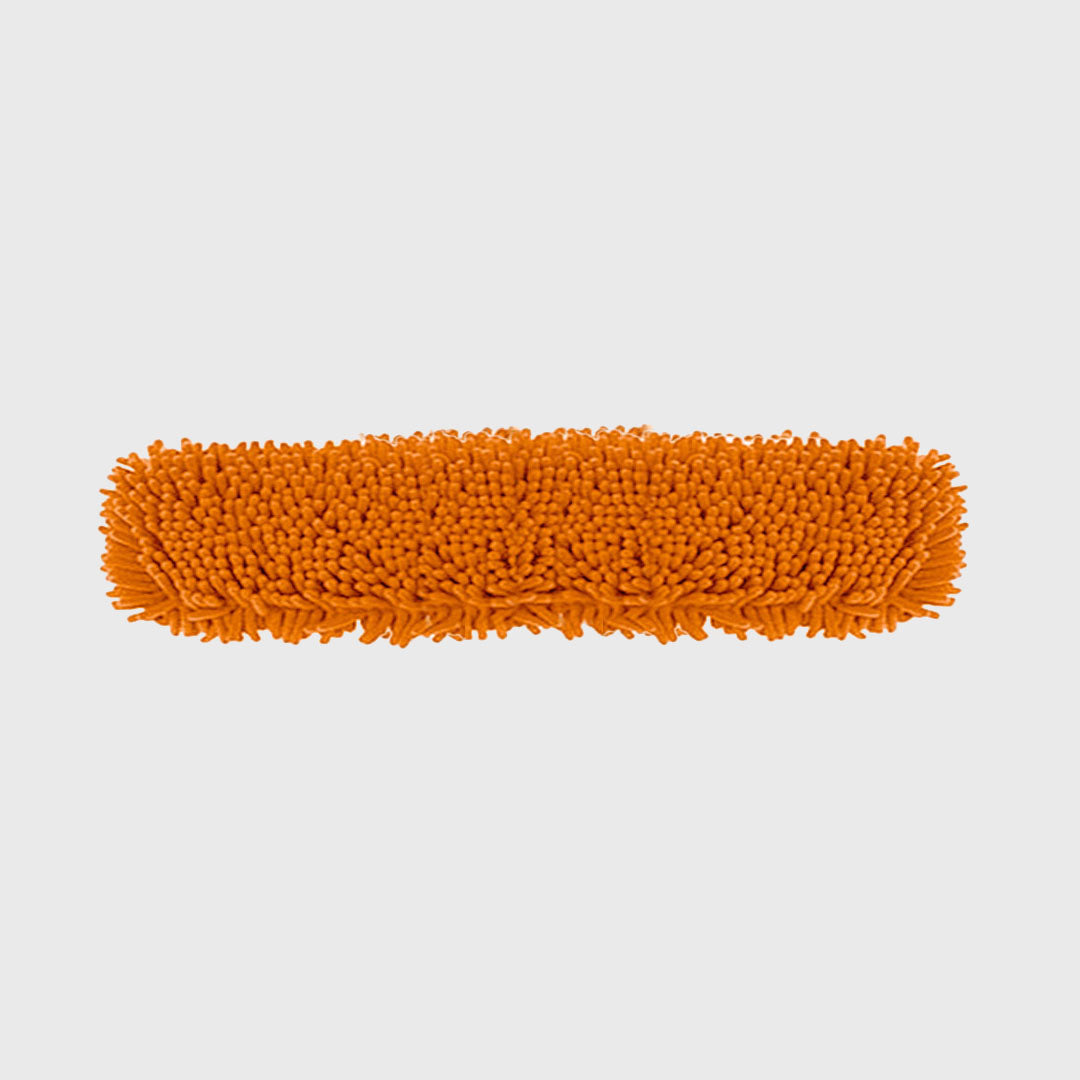 80x12 Orange Microfiber Flat Mop Pads Rotating Dust Remover