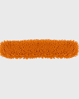 SOGA 80x12 Orange Microfiber Flat Mop Floor Cleaning Pads Rotating Dust Remover