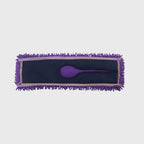 SOGA 90x22 Purple Microfiber Flat Mop Floor Cleaning Pads Rotating Dust Remover