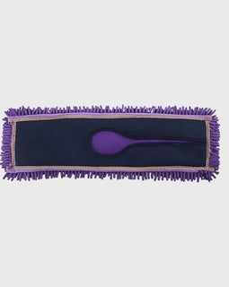 SOGA 90x22 Purple Microfiber Flat Mop Floor Cleaning Pads Rotating Dust Remover