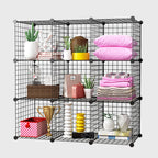 Black Portable 9-Cube Organiser