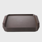 Rectangular Serving Tray Set of 5 Coffee