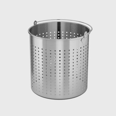 12L 18/10 Stainless Steel Perforated Pasta Strainer with Handle