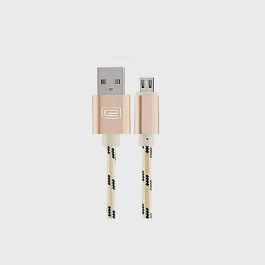 Android 1.5M MFI Metal Braided USB Cable Gold